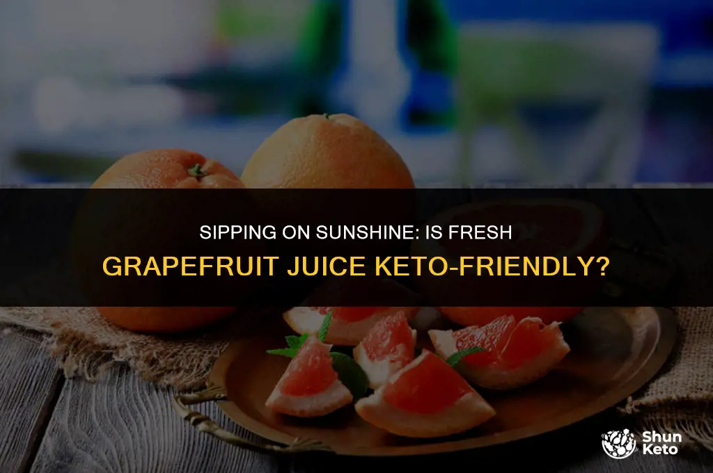 is fresh grapefruit juice keto friendly