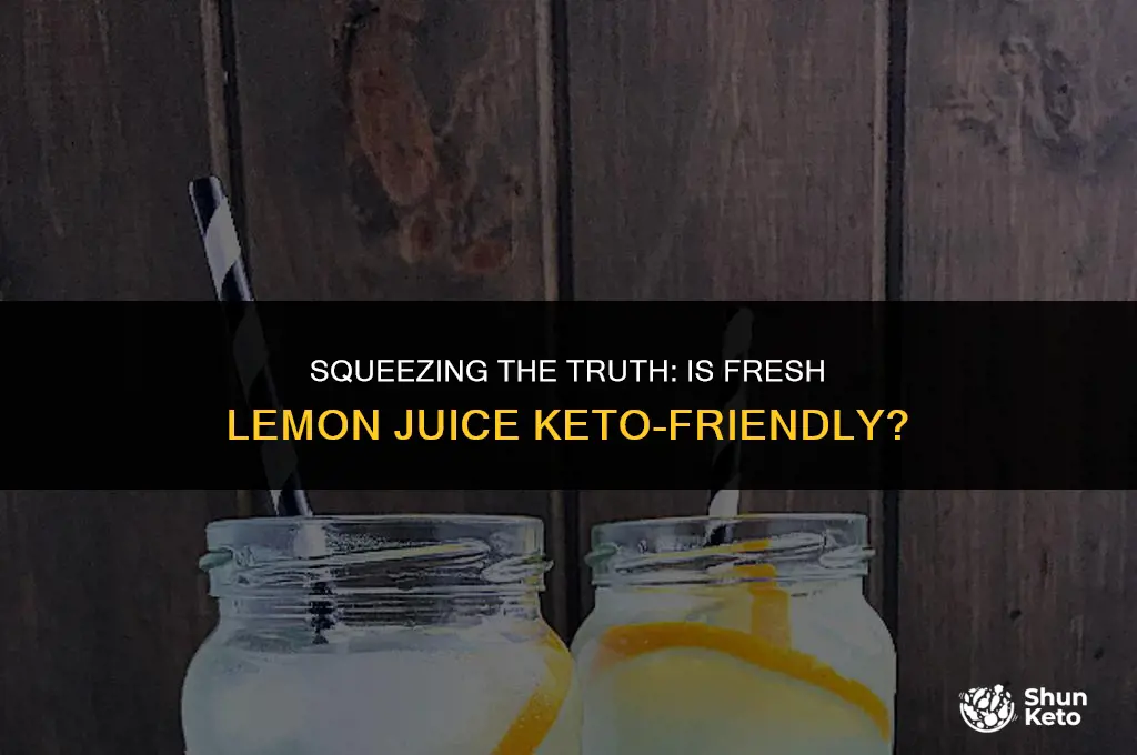 is fresh lemon juice keto