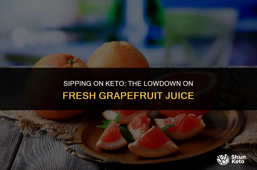is fresh squeezed grapefruit juice keto-friendly