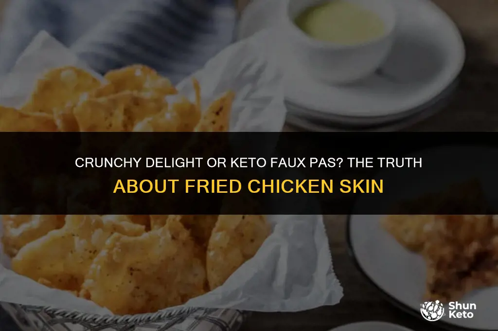 is fried chicken skin keto friendly