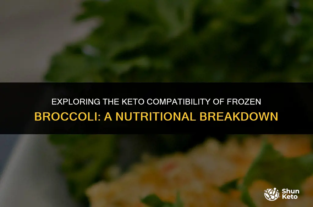 is frozen broccoli keto friendly