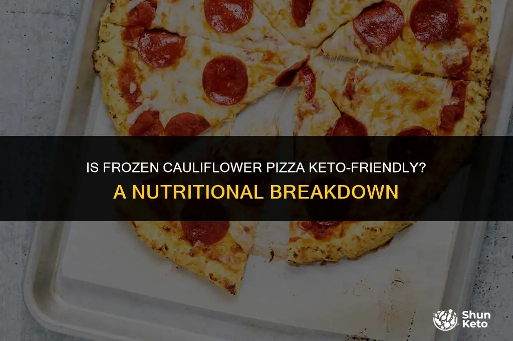 is frozen cauliflower pizza keto