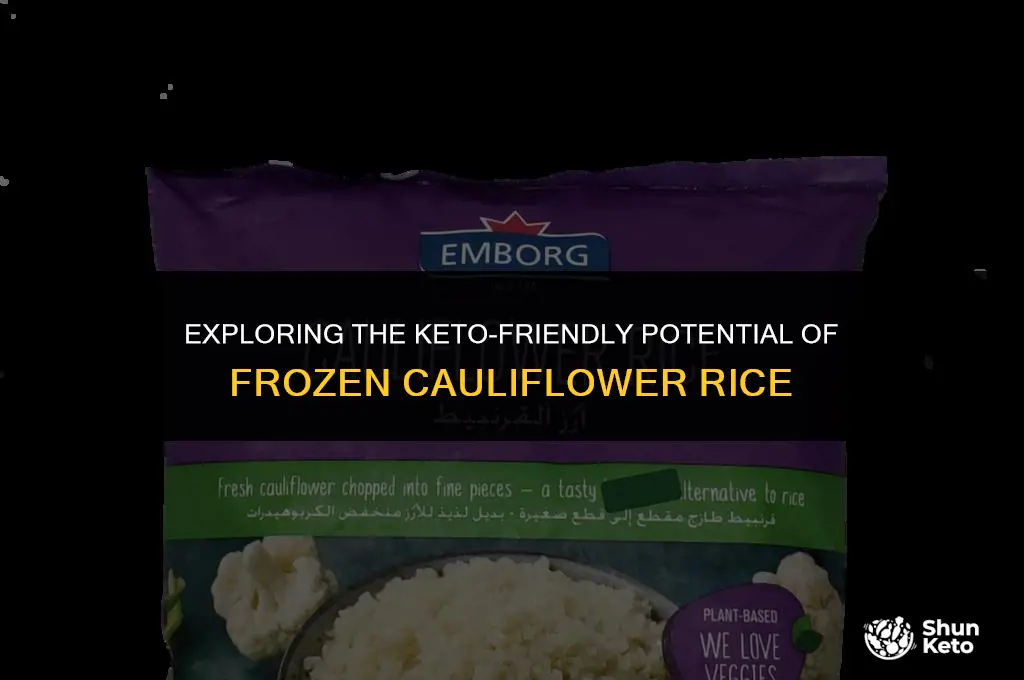 is frozen cauliflower rice keto