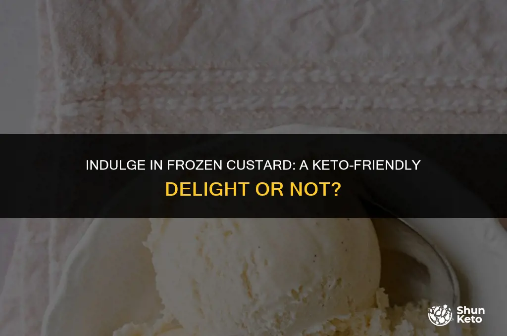 is frozen custard keto