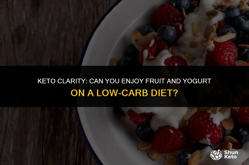 is fruit and yogurt on keto