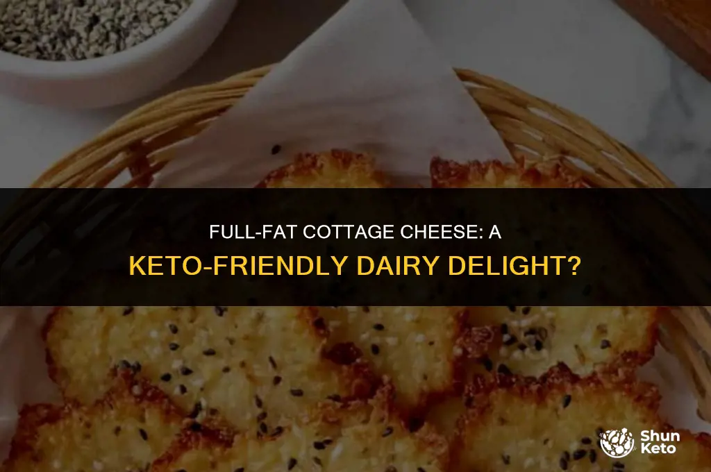 is full fat cottage cheese keto friendly