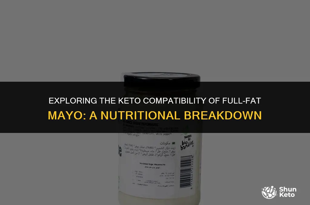 is full fat mayo keto friendly