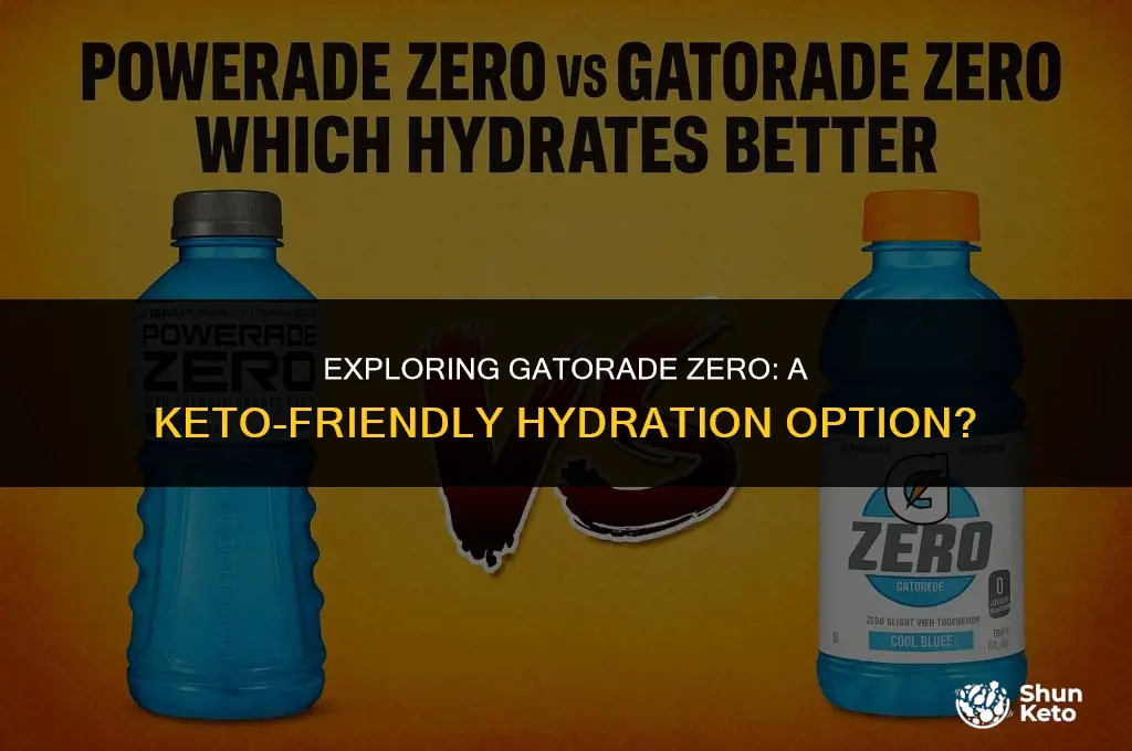 is gatorade zero keto-friendly