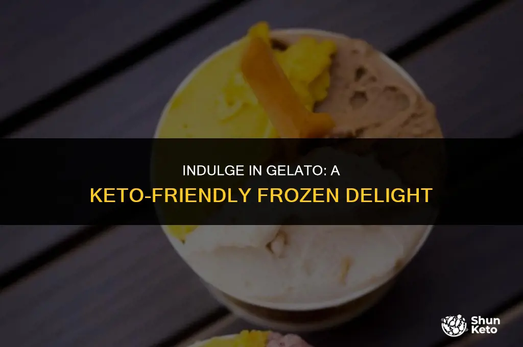 is gelato ice cream keto friendly