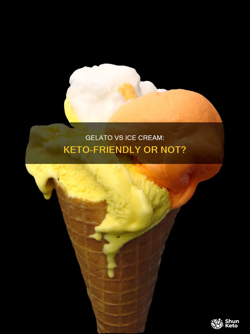 is gelato ice cream keto