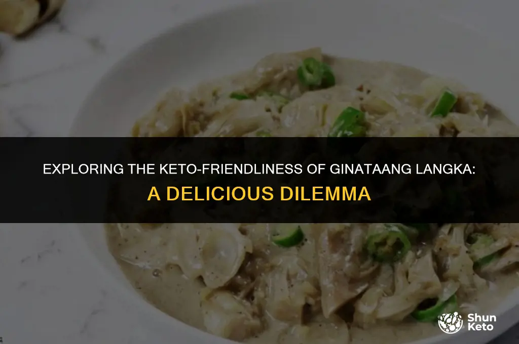 is ginataang langka keto friendly