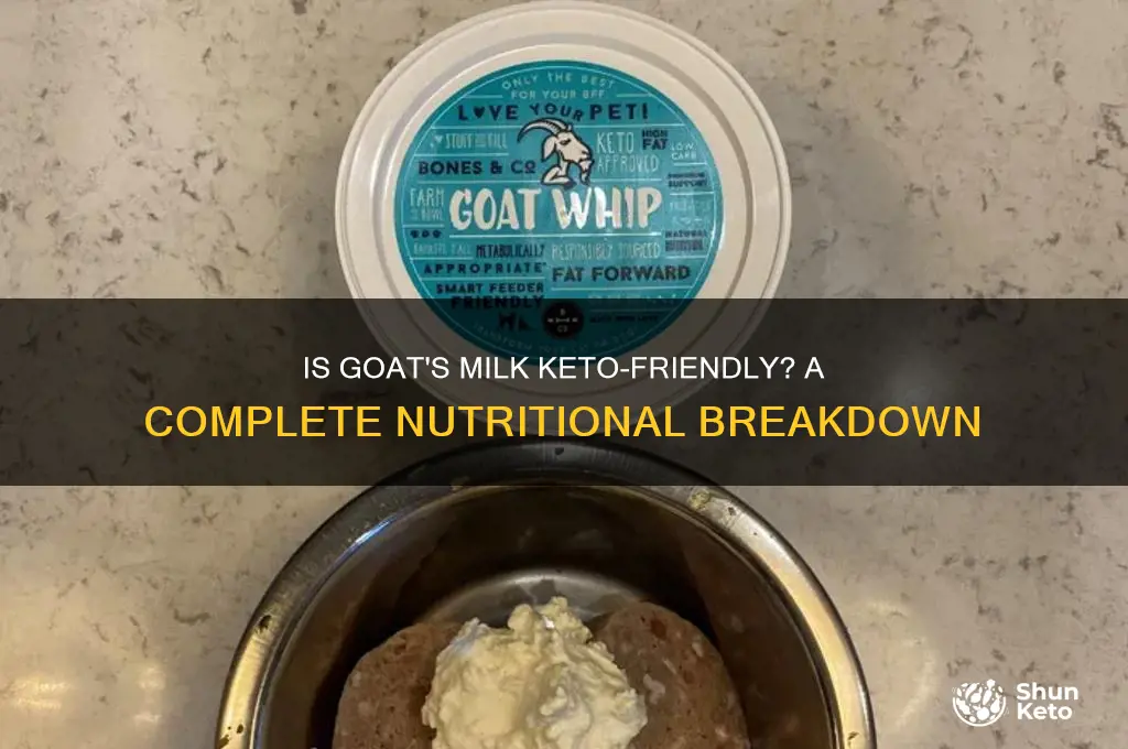 is goats milk on keto diet