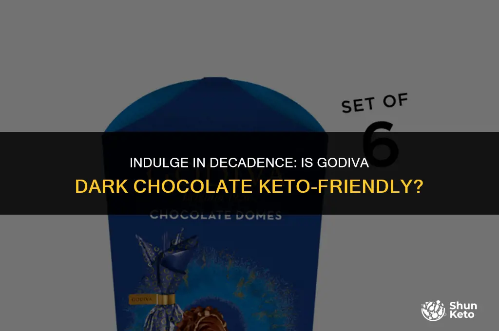 is godiva dark chocolate keto friendly