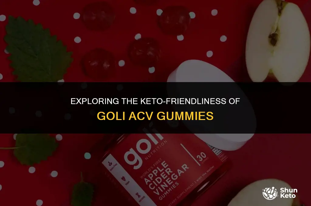 is goli acv keto friendly