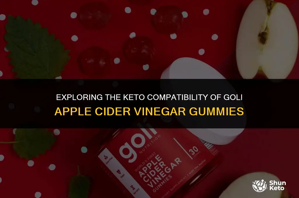 is goli apple cider vinegar keto friendly