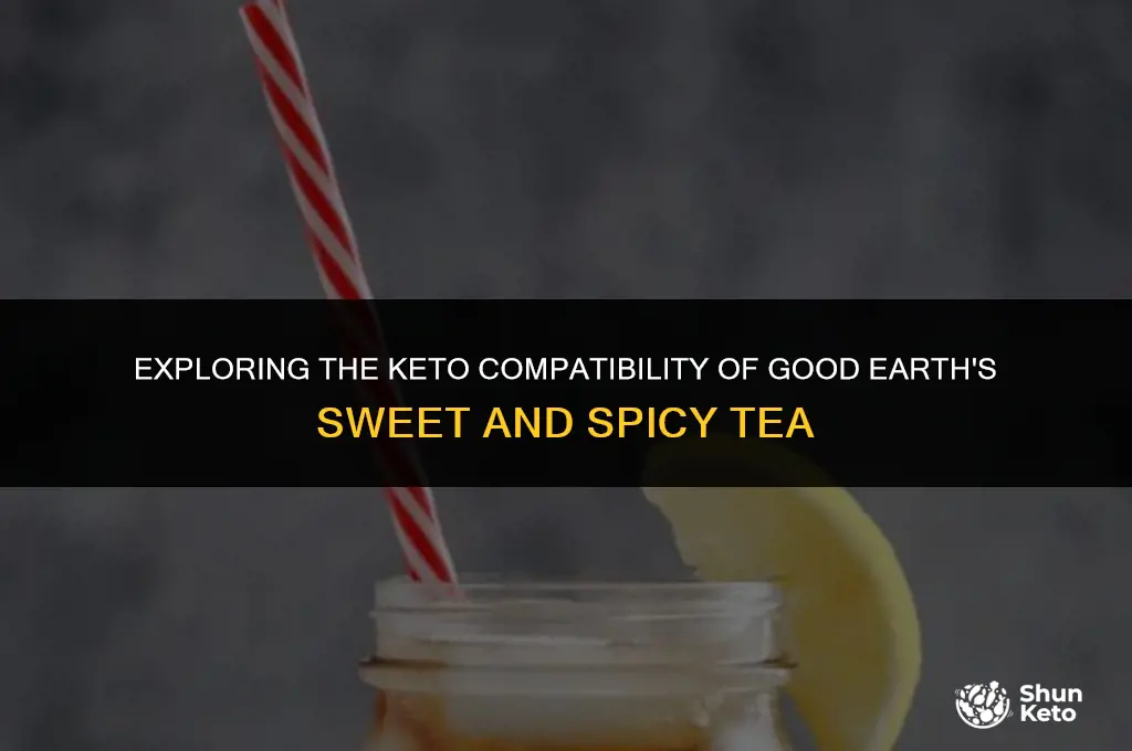 is good earth sweet and spicy tea keto friendly