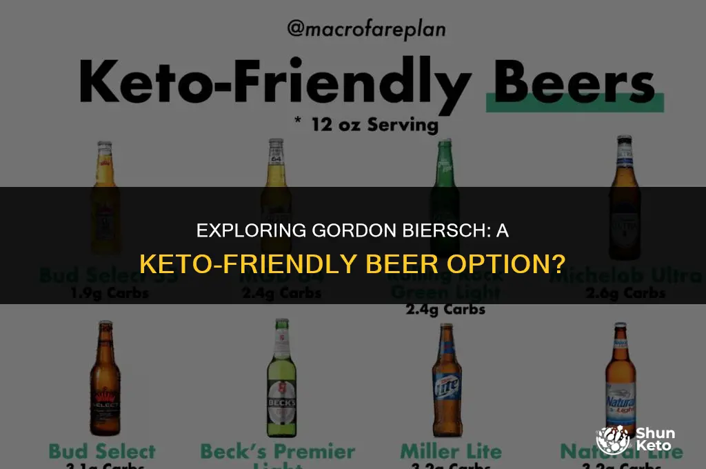 is gordon biersch keto friendly