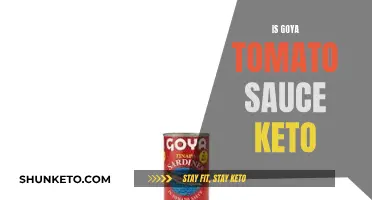 Goya Tomato Sauce: A Keto-Friendly Option?