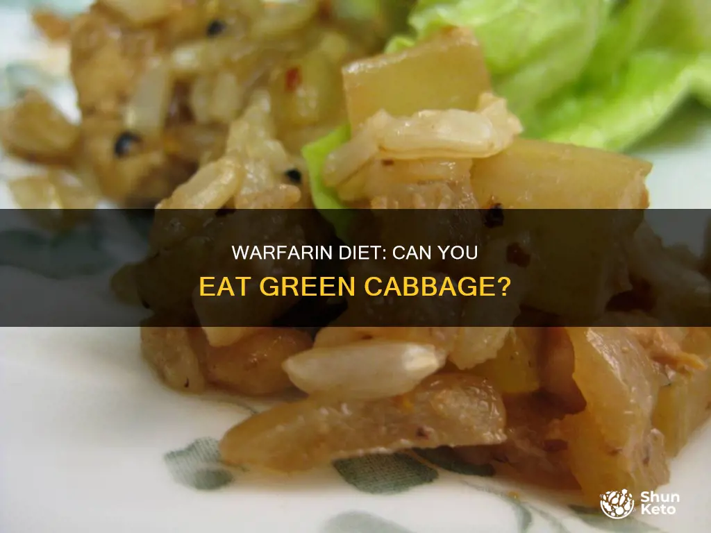 is green cabbage ok on warfarin diet