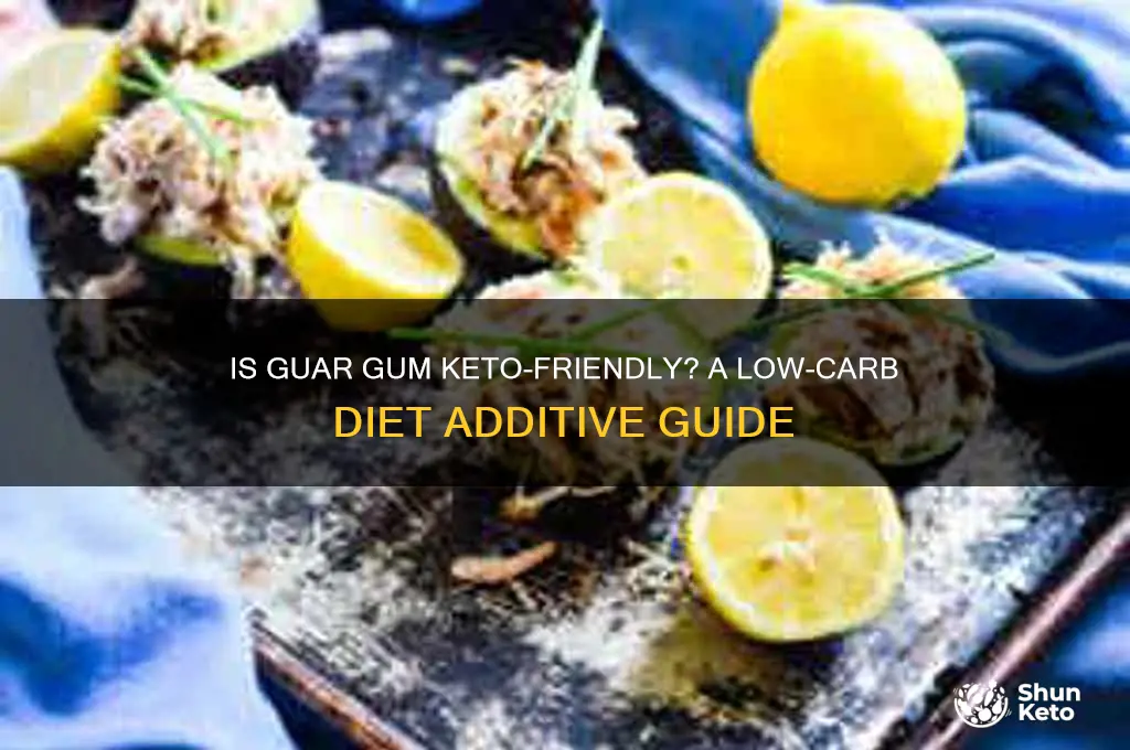 is guar gum ok on keto diet
