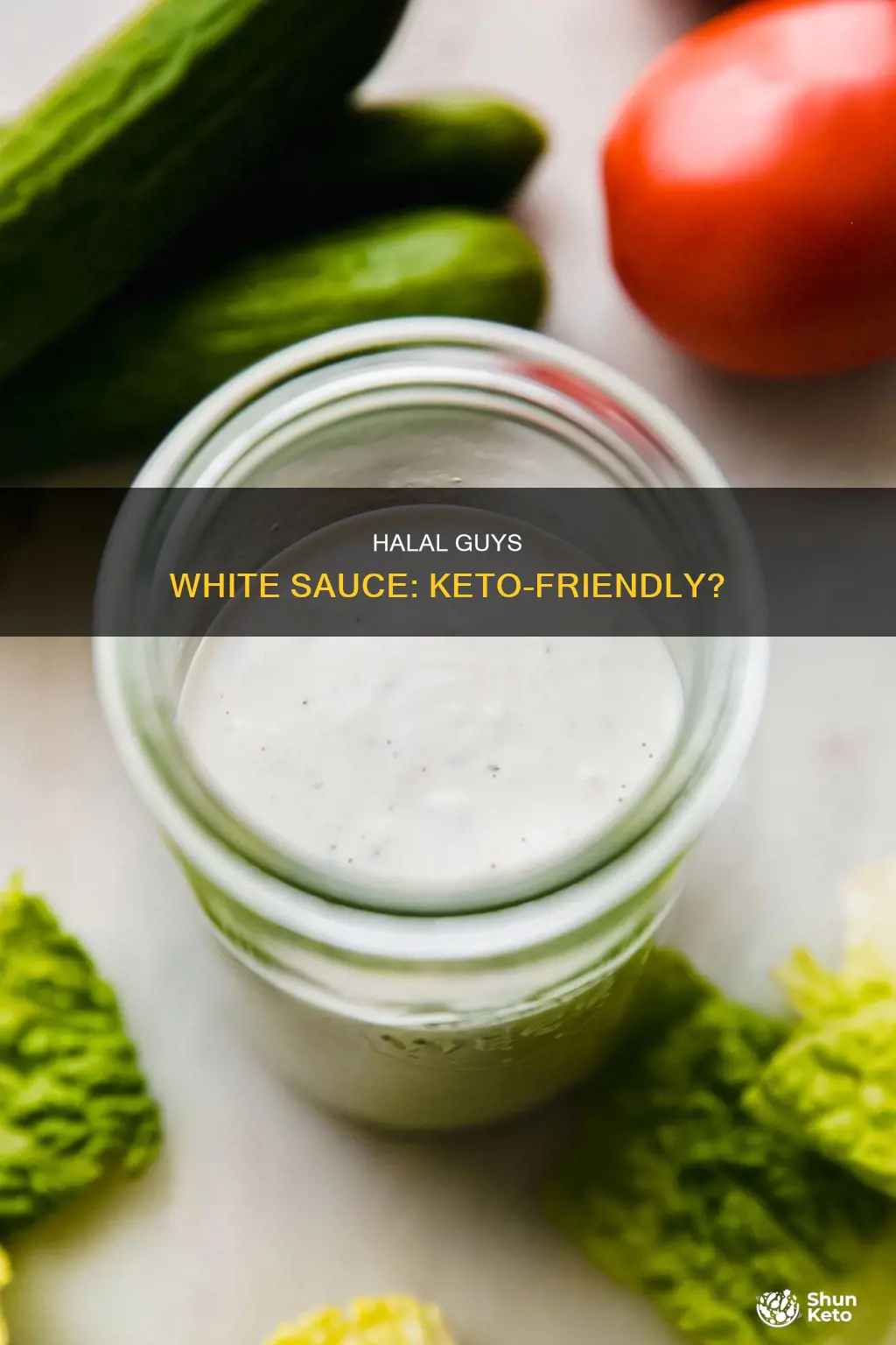 is halal guys white sauce keto