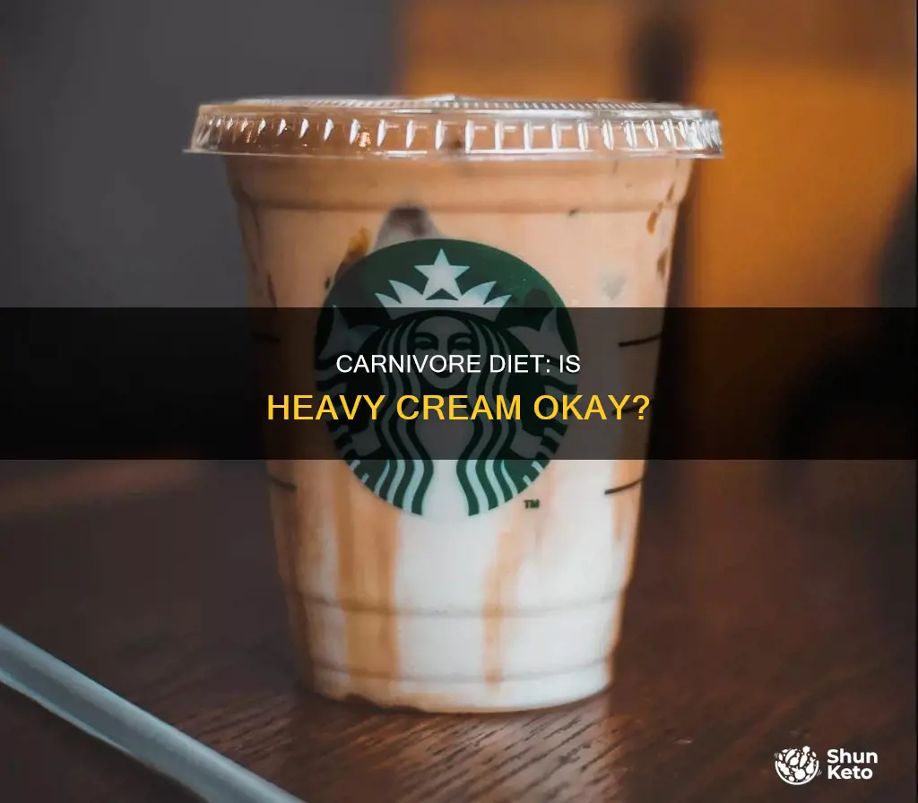 is heavy cream ok on carnivore diet