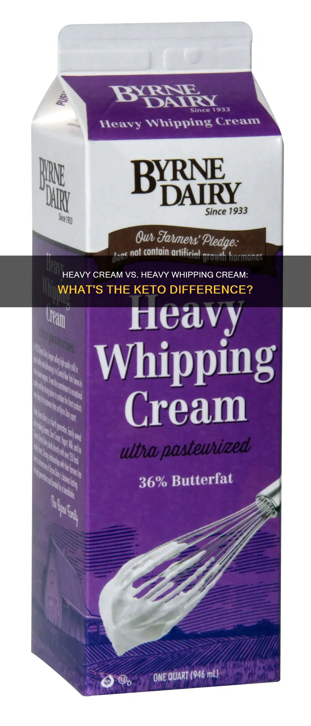 is heavy cream the same as heavy whipping cream keto