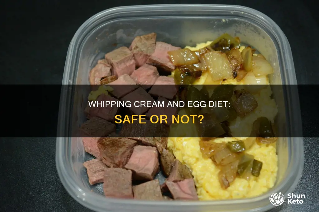 is heavy whipping cream ok on the egg diet