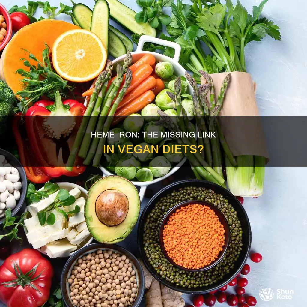 is heme iron deficcient in vegan diet