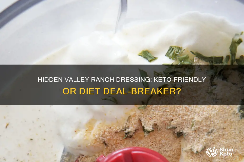 is hidden valley ranch dressing ok on keto diet
