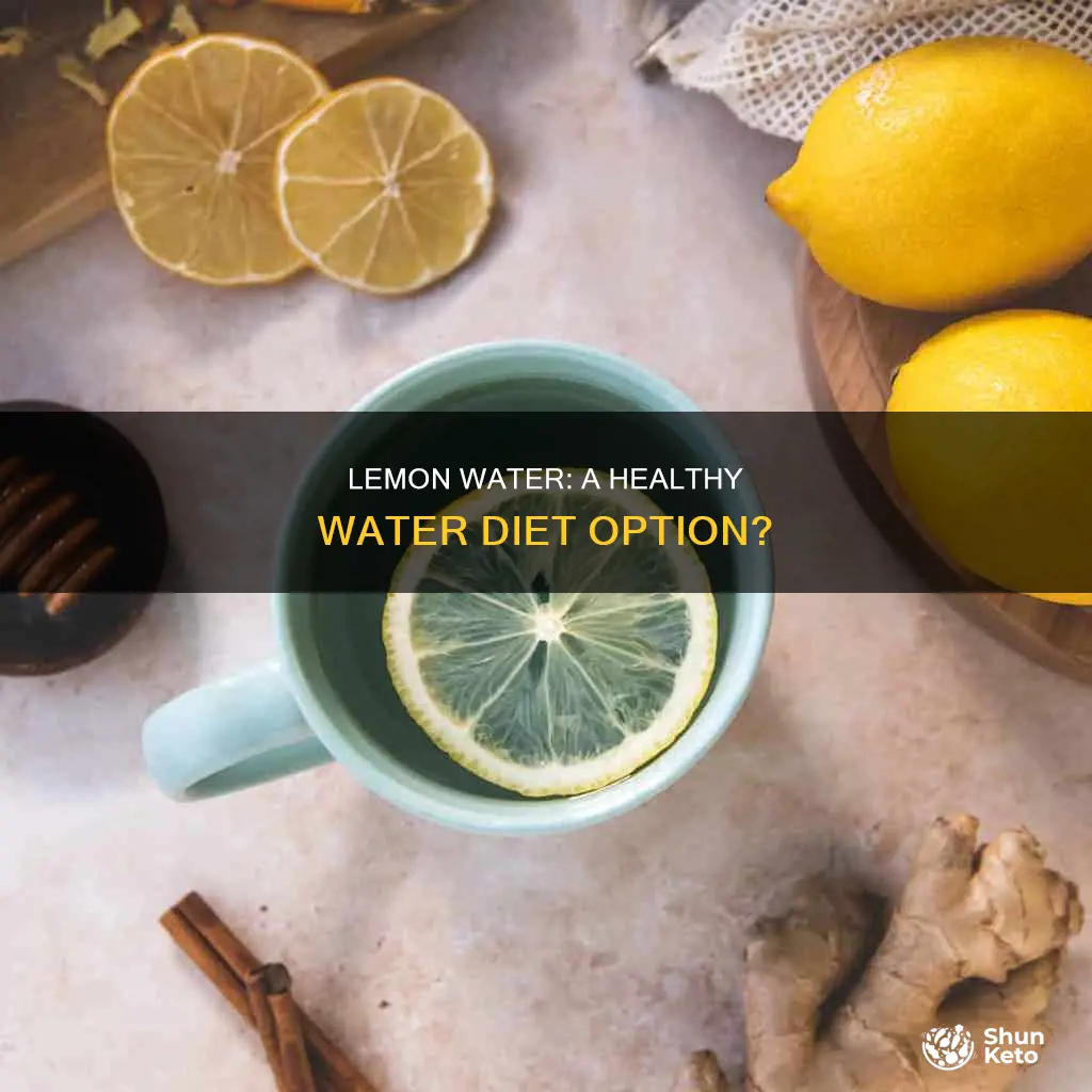 is hot lemon water ok for a water diet