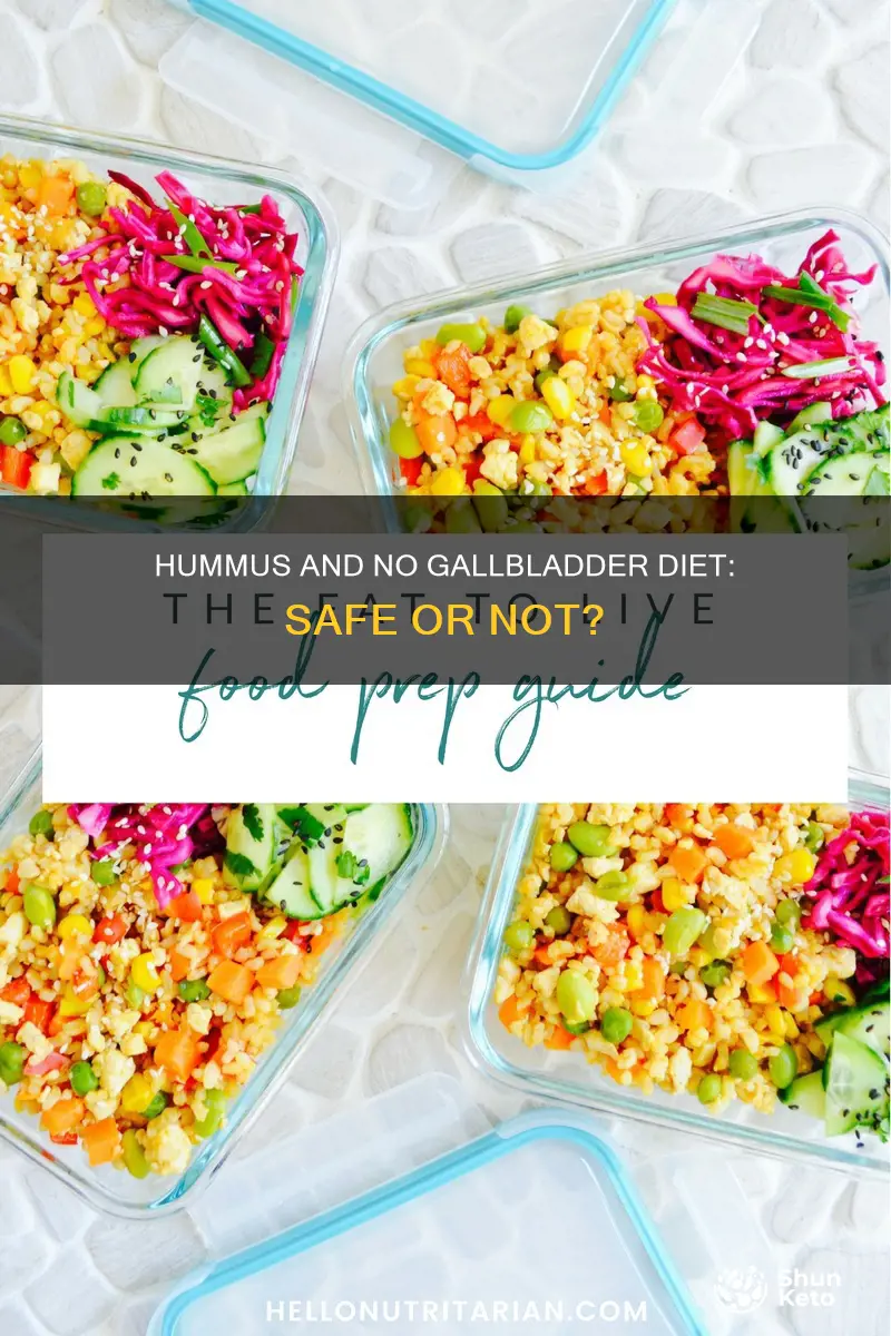 is hummus ok for no gallbladder diet