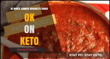 Is Hunt's Canned Spaghetti Sauce Keto-Friendly? A Dietary Analysis