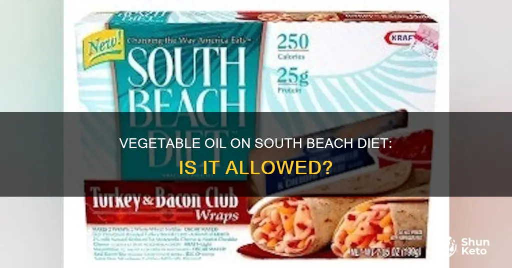 is hydrogenated vegetable oil allowed on south beach diet
