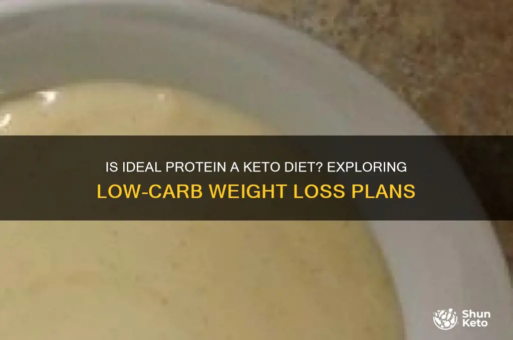 is ideal protein a keto diet
