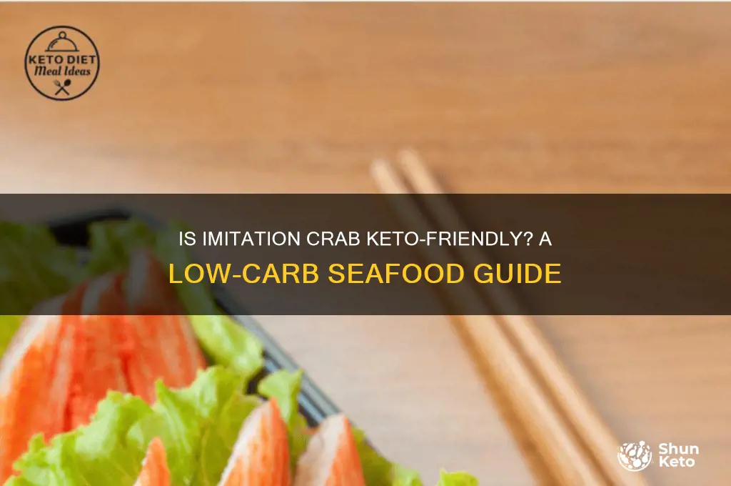 is imitation crab keto