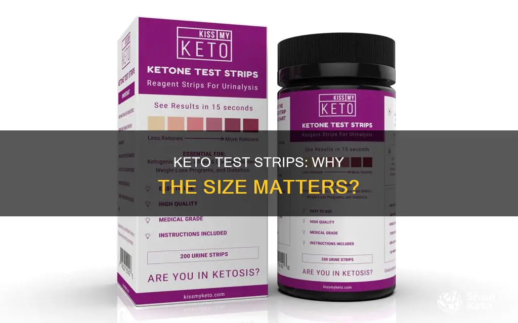 is it bad that my keto test strip is large