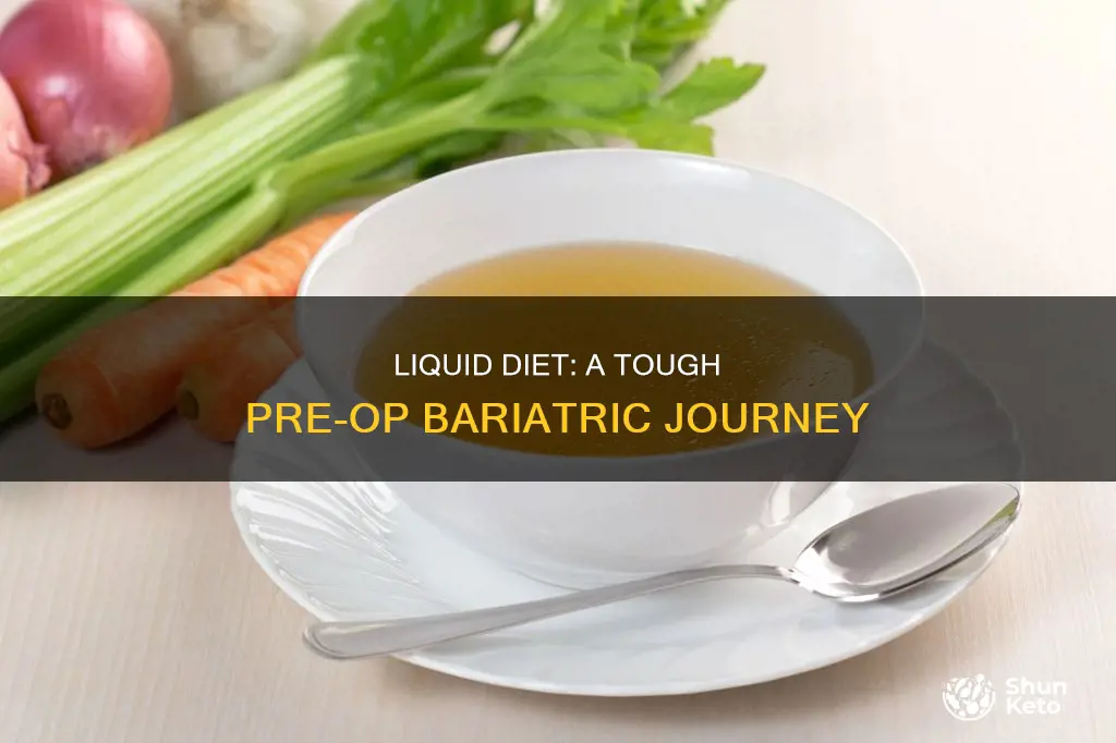 is it hard the pre op bariatric liquid diet