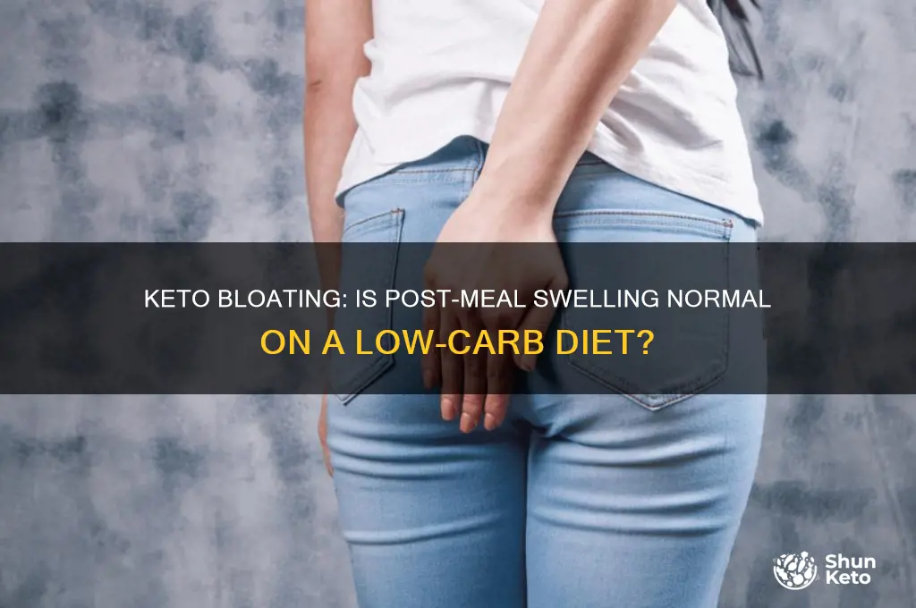 is it normal to bloat up after eating keto