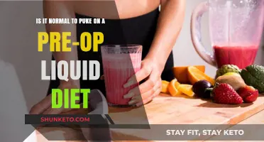 Liquid Diet and Puking: Normal?