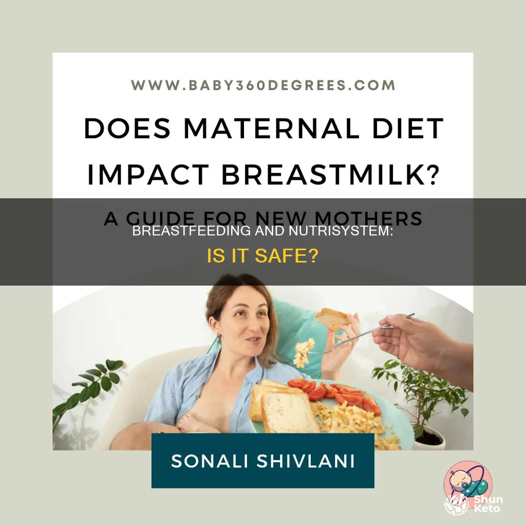 is it ok to be on nutrisystem diet while breastfeeding