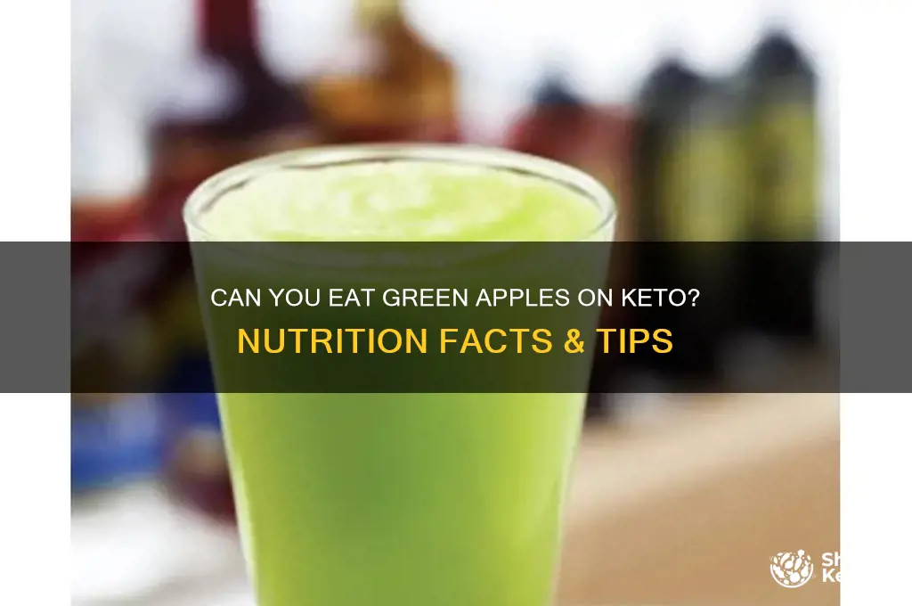 is it ok to eat green apples on keto diet