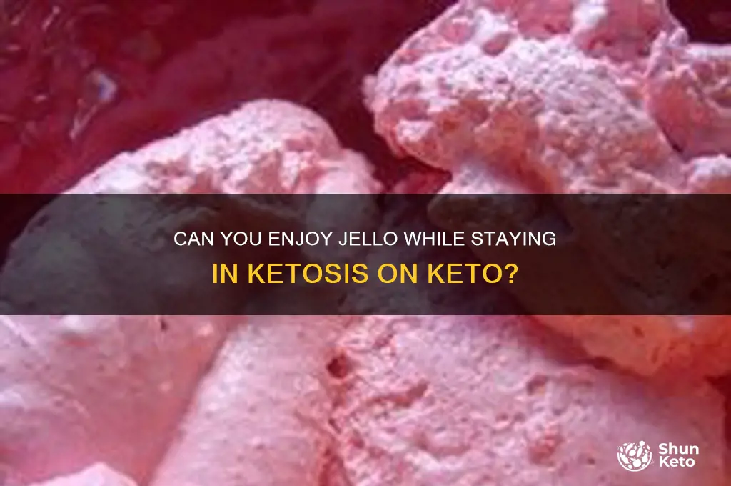 is it ok to eat jello on a keto diet