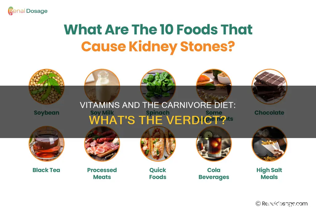 is it ok to take vitamins while on carnivore diet