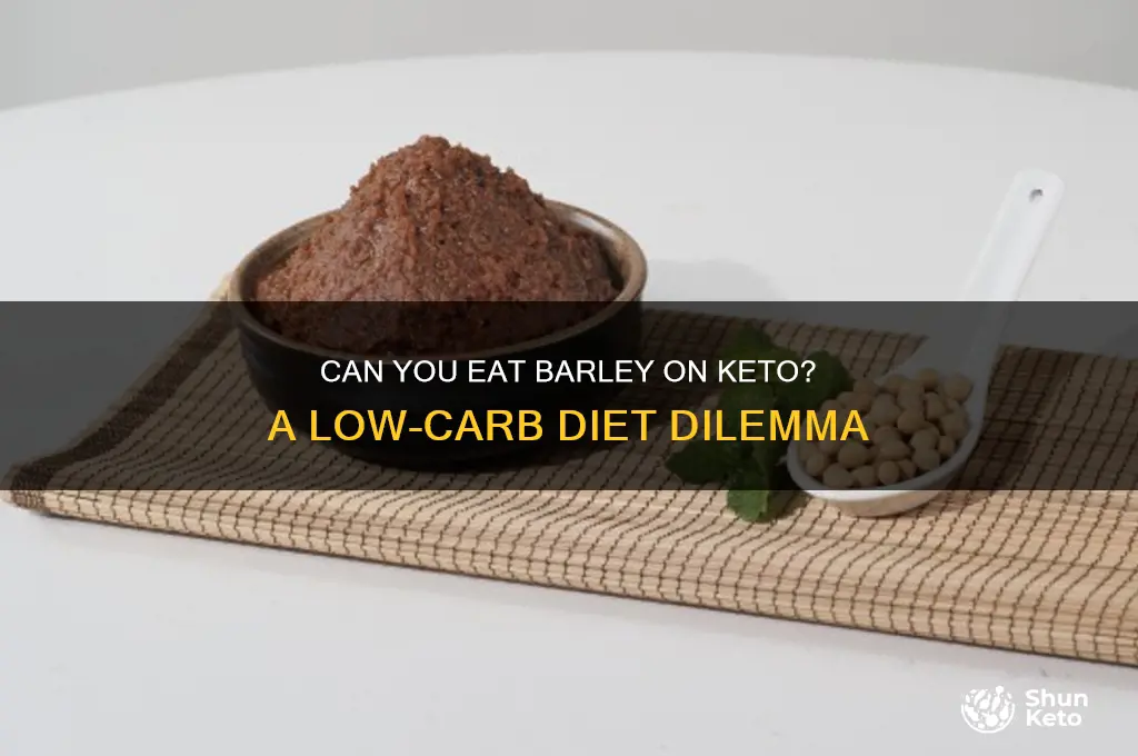 is it okay to eat barley on a keto diet