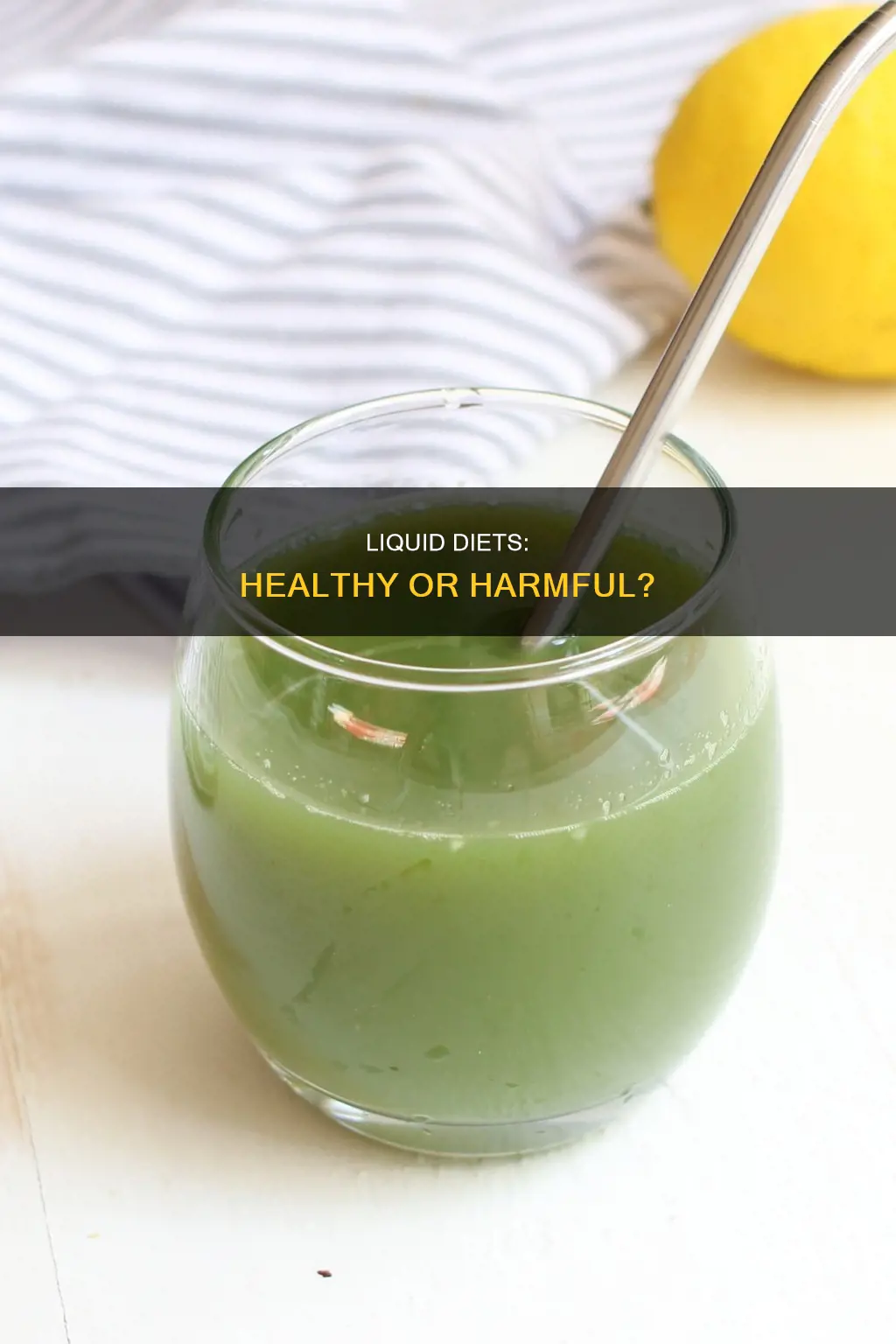 is it possible to live on a liquid diet