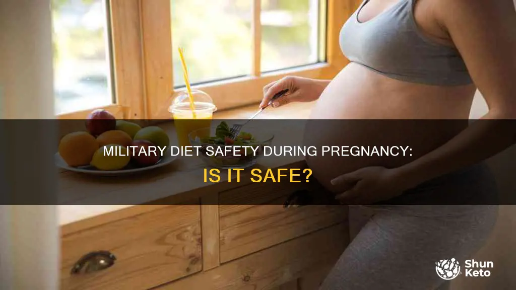 is it safe to do the military diet while pregnant