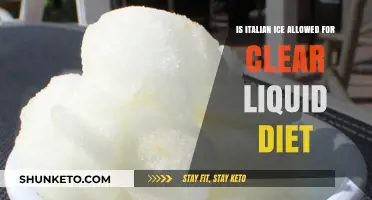Clear Liquid Diet: Italian Ice Delight?