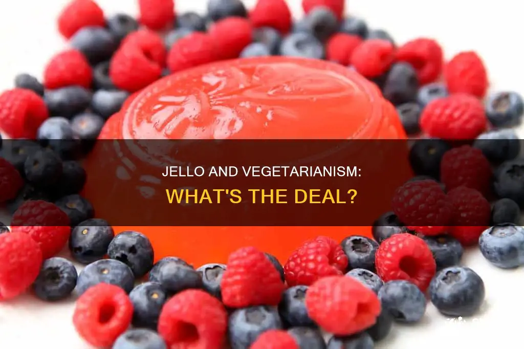 is jello alliwed on a vegetarian diet