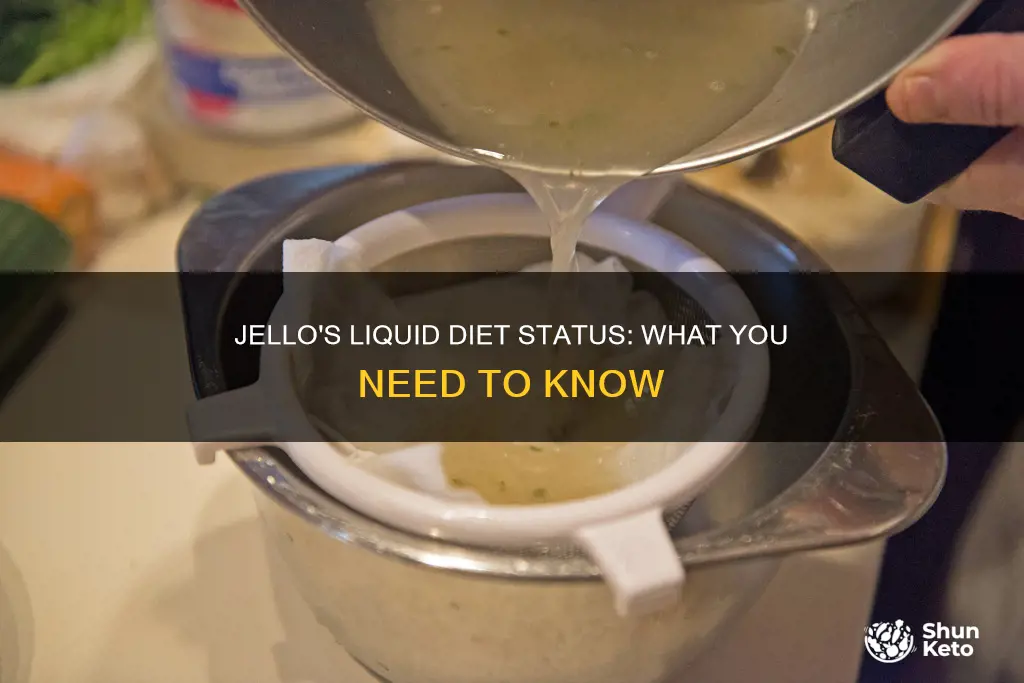 is jello considered a liquid diet